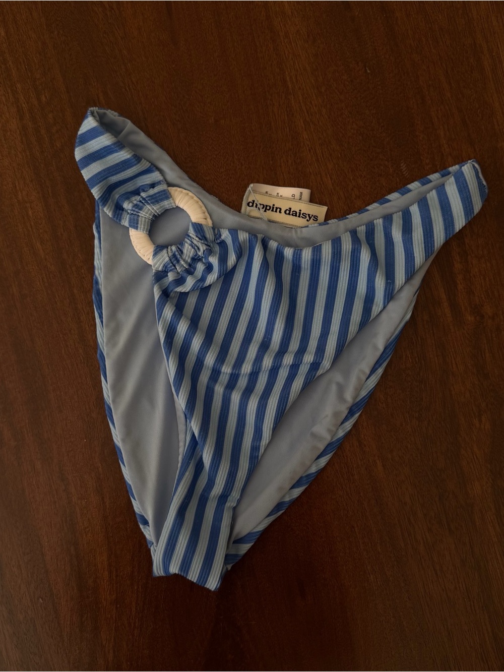 Dippin Daisys Blue & White Striped Bikini - Picture 2 of 5